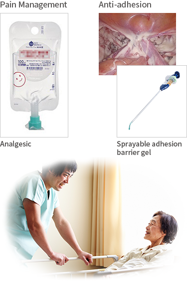 [Pain Management] Analgesic, [Anti-adhesion] Sprayable adhesion barrier gel